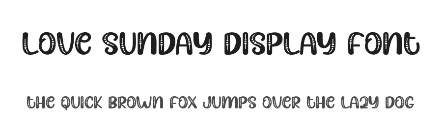 Love Sunday Display Font by creativeletter — Display Font
