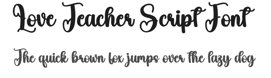Love Teacher Script Font by andikastudio — Script Handwritten Font