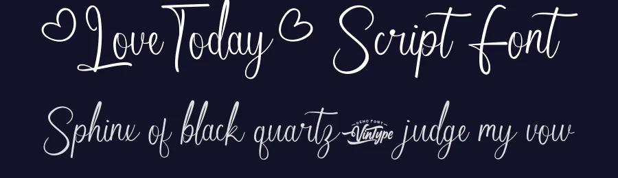 Love Today Script Font by VinType — Script Handwritten Font — thumbnail 2