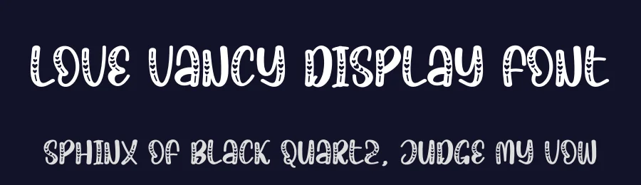 Love Vancy Display Font by creativeletter — Script Handwritten Font — thumbnail 2