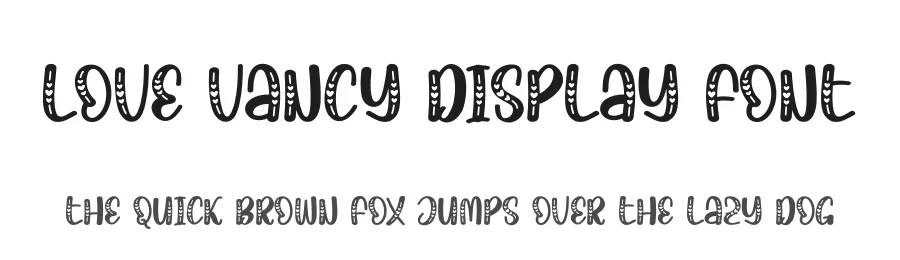 Love Vancy Display Font by creativeletter — Script Handwritten Font