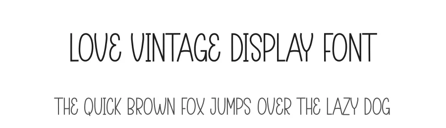 Love Vintage Display Font by andikastudio β Display Font