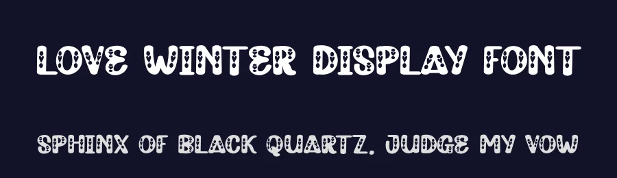Love Winter Display Font by andikastudio — Display Font — thumbnail 2