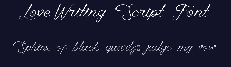 Love Writing Script Font by RaisProject — Script Handwritten Font — thumbnail 2