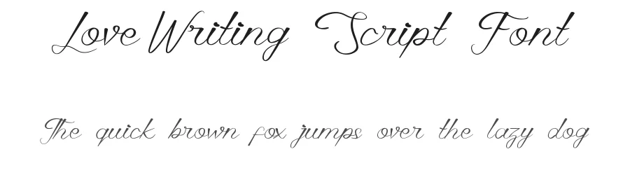 Love Writing Script Font by RaisProject — Script Handwritten Font