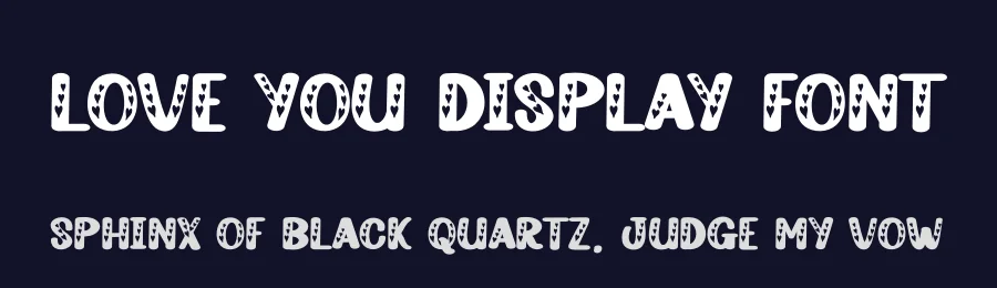 Love You Display Font by andikastudio — Display Font — thumbnail 2