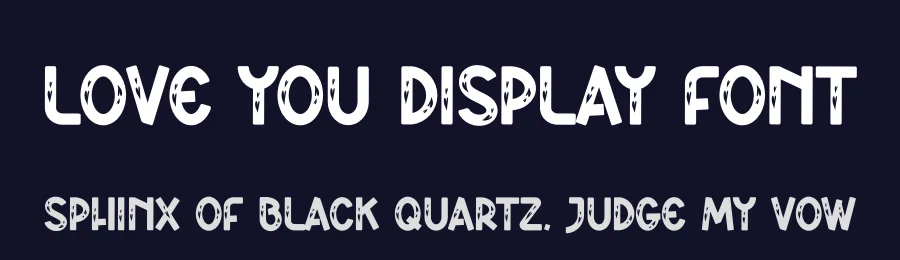 Love You Display Font by andikastudio — Display Font — thumbnail 2