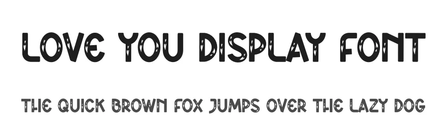 Love You Display Font by andikastudio — Display Font