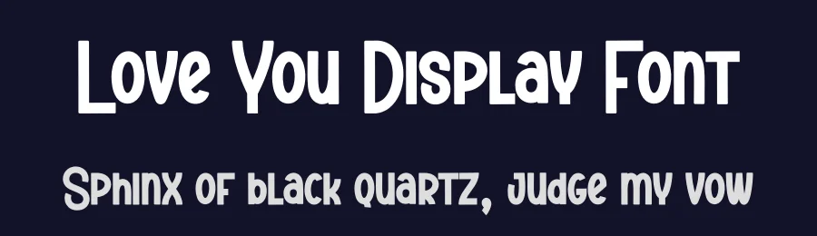 Love You Display Font by creativeletter — Display Font — thumbnail 2