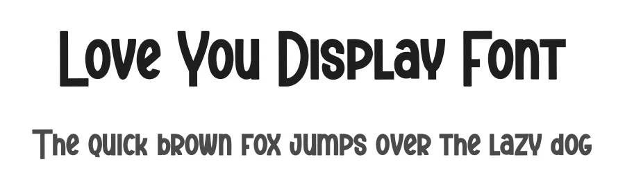 Love You Display Font by creativeletter — Display Font
