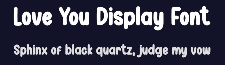 Love You Display Font by andikastudio — Display Font — thumbnail 2
