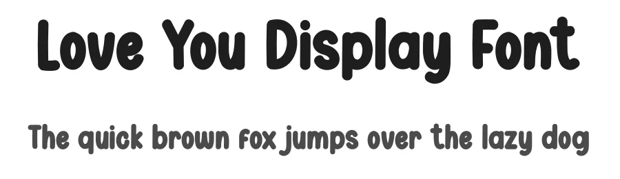 Love You Display Font by andikastudio — Display Font