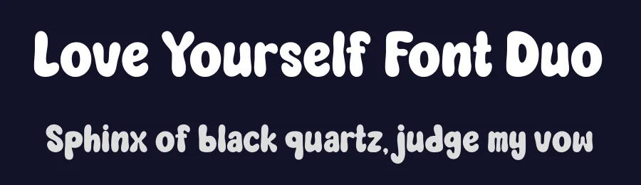 Love Yourself Font Duo by Siapgraph — Display Font — thumbnail 2