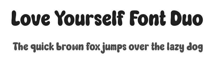 Love Yourself Font Duo by Siapgraph — Display Font