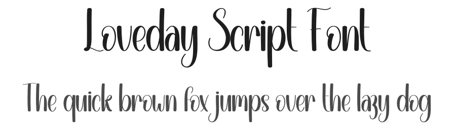 Loveday Script Font by andikastudio — Script Handwritten Font