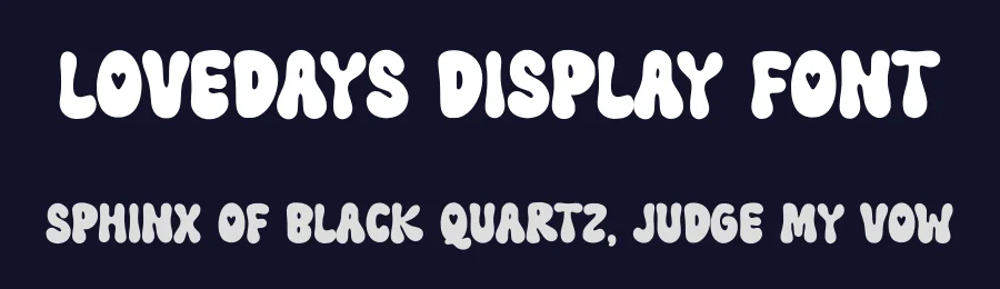 Lovedays Display Font by Nadiratype — Display Font — thumbnail 2