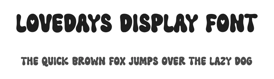 Lovedays Display Font by Nadiratype — Display Font