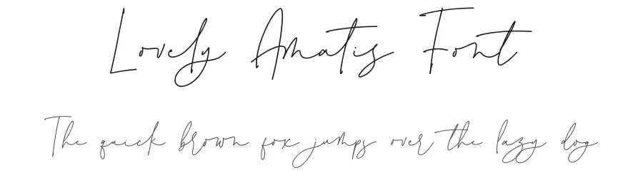 Lovely Amatis Font by azcreativestd β Decorative Font