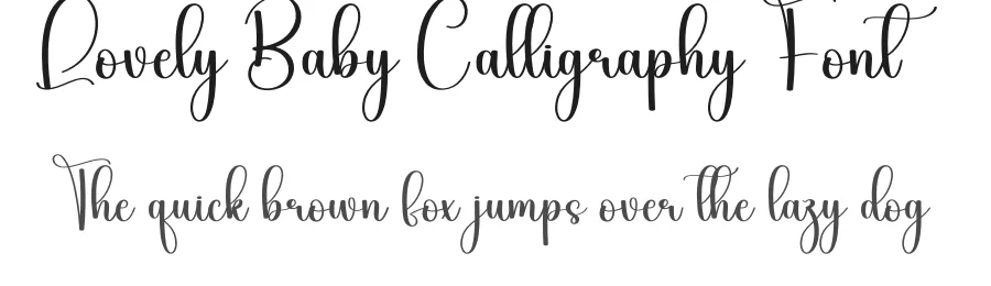 Lovely Baby Calligraphy Font by andikastudio — Script Handwritten Font