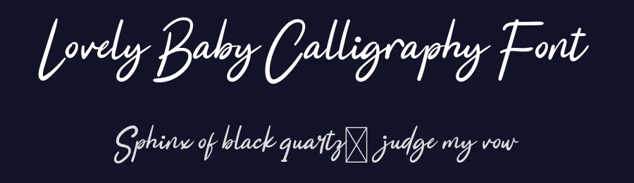Lovely Baby Calligraphy Font by twinletter — Script Handwritten Font — thumbnail 2