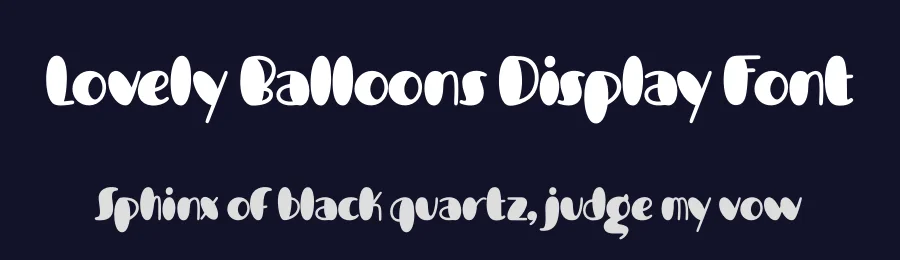 Lovely Balloons Display Font by jimtypestudio — Display Font — thumbnail 2