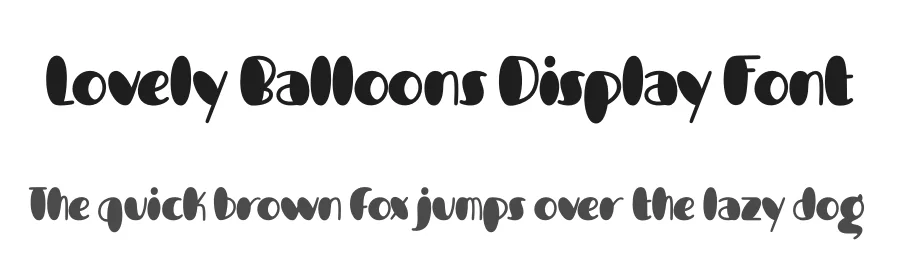 Lovely Balloons Display Font by jimtypestudio — Display Font