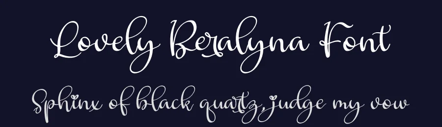 Lovely Beralyna Font by perspectype — Script Handwritten Font — thumbnail 2