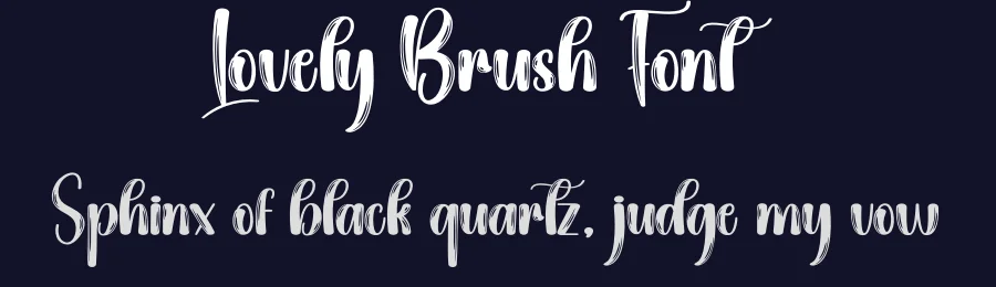 Lovely Brush Font by creativeletter — Script Handwritten Font — thumbnail 2