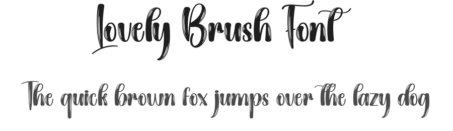 Lovely Brush Font by creativeletter — Script Handwritten Font