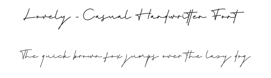 Lovely – Casual Handwritten Font by creativeletter — Script Handwritten Font