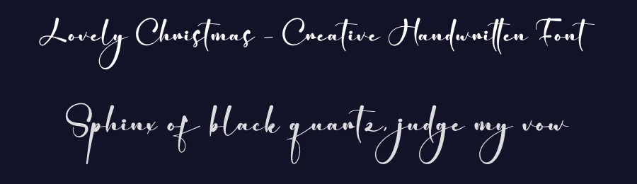 Lovely Christmas – Creative Handwritten Font by creativeletter — Script Handwritten Font — thumbnail 2