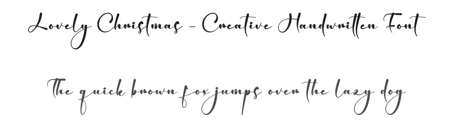 Lovely Christmas – Creative Handwritten Font by creativeletter — Script Handwritten Font