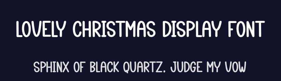 Lovely Christmas Display Font by creativeletter — Display Font — thumbnail 2