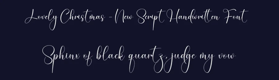 Lovely Christmas – New Script Handwritten Font by creativeletter — Script Handwritten Font — thumbnail 2