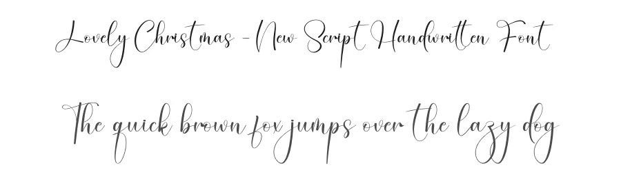 Lovely Christmas – New Script Handwritten Font by creativeletter — Script Handwritten Font