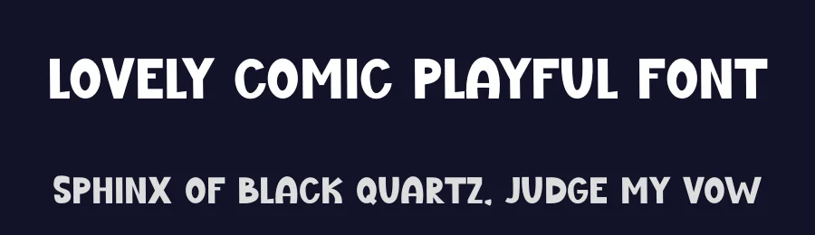Lovely Comic Playful Font by freshtypeink — Display Font — thumbnail 2