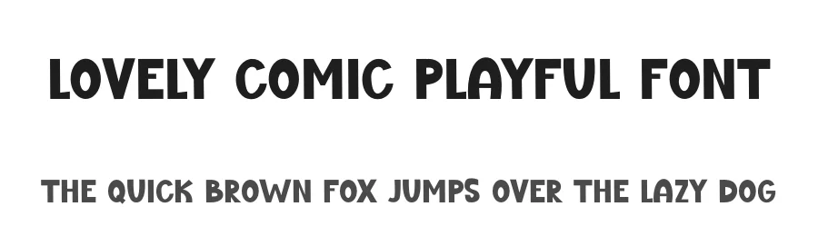 Lovely Comic Playful Font by freshtypeink — Display Font