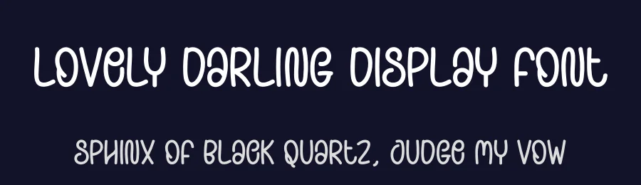 Lovely Darling Display Font by creativeletter — Display Font — thumbnail 2
