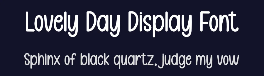 Lovely Day Display Font by creativeletter — Display Font — thumbnail 2