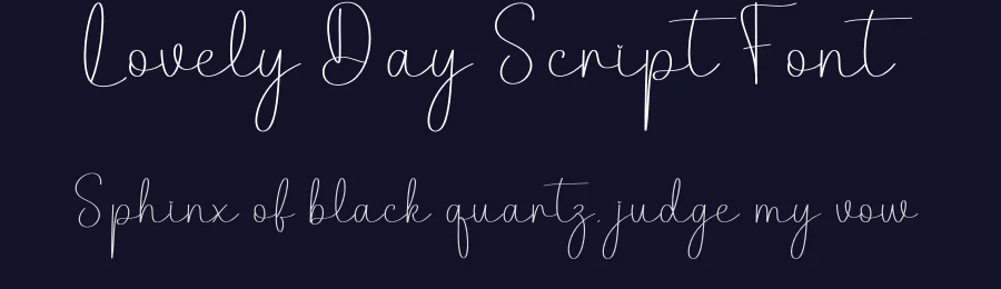 Lovely Day Script Font by creativeletter — Script Handwritten Font — thumbnail 2