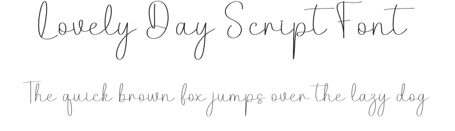 Lovely Day Script Font by creativeletter — Script Handwritten Font