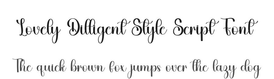 Lovely Dilligent Style Script Font by freshtypeink — Script Handwritten Font