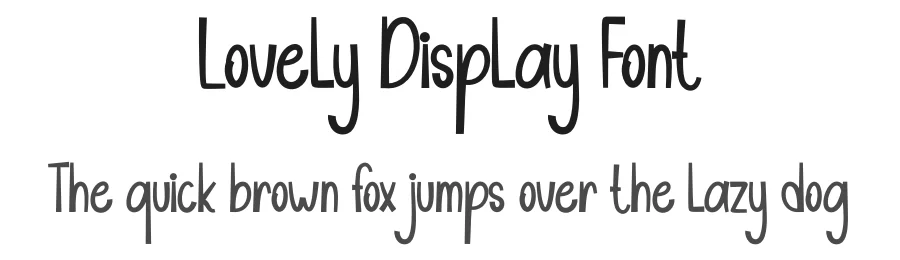 Lovely Display Font by andikastudio — Display Font