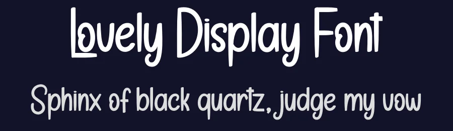 Lovely Display Font by andikastudio — Display Font — thumbnail 2