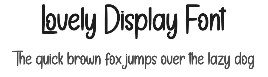 Lovely Display Font by andikastudio — Display Font