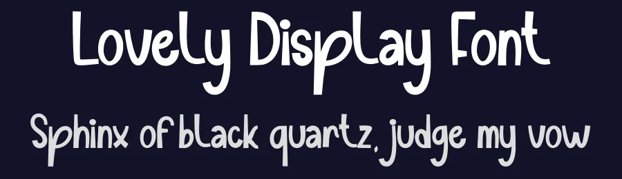 Lovely Display Font by andikastudio — Display Font — thumbnail 2