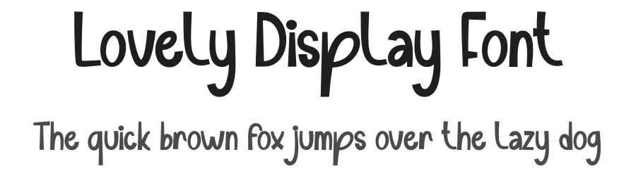 Lovely Display Font by andikastudio — Display Font
