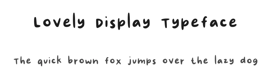 Lovely Display Typeface by joevely — Script Handwritten Font