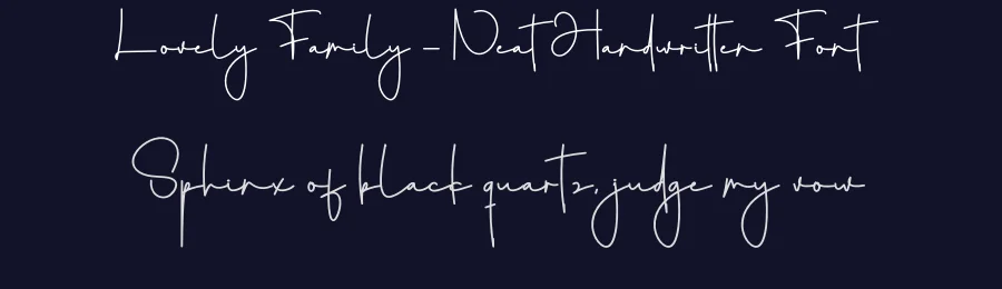 Lovely Family – Neat Handwritten Font by creativeletter — Script Handwritten Font — thumbnail 2