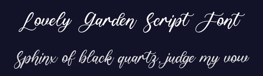 Lovely Garden Script Font by wibisono2001 — Script Handwritten Font — thumbnail 2